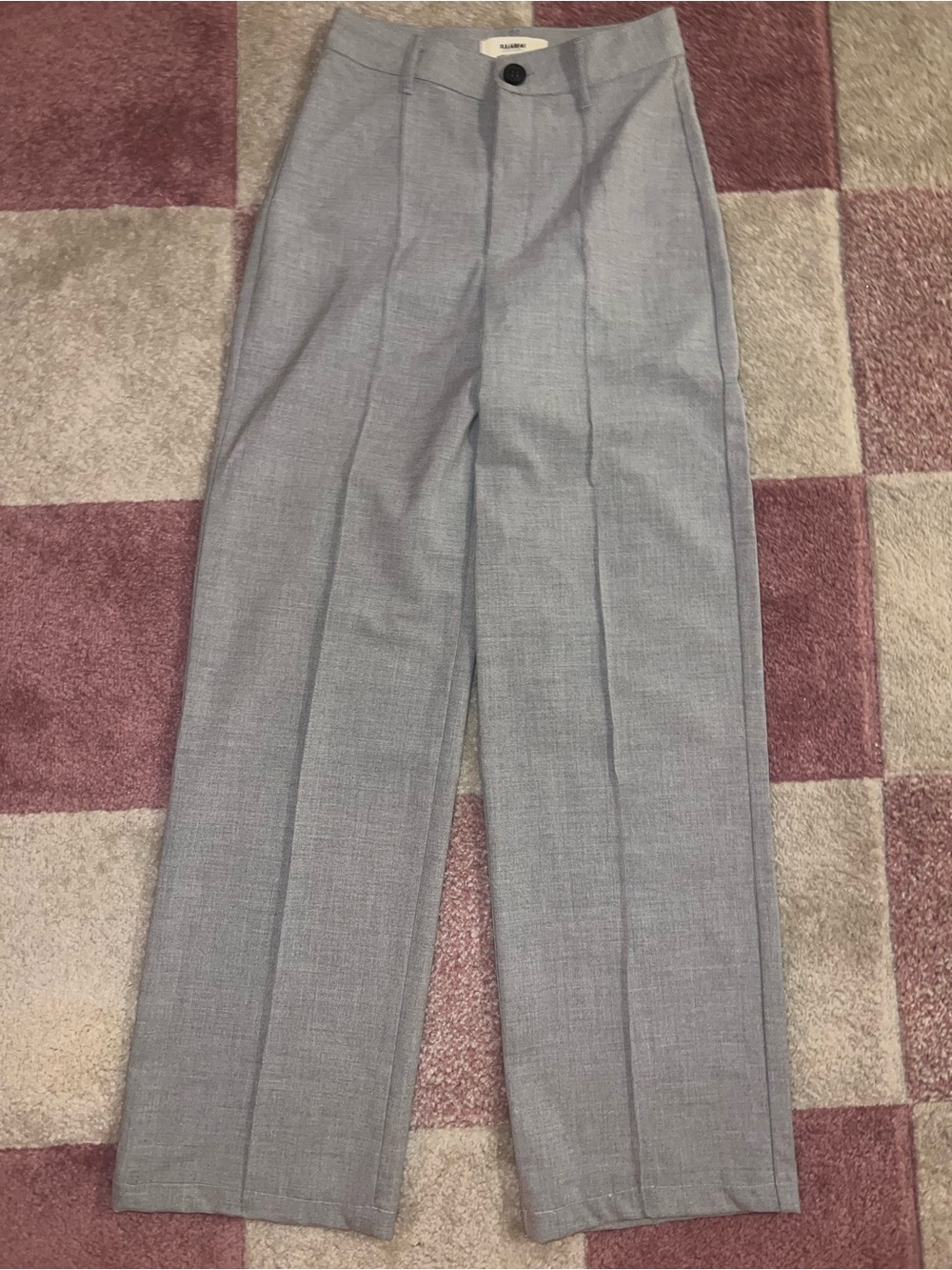 Pull&Bear Light Gray Small Dress Trousers